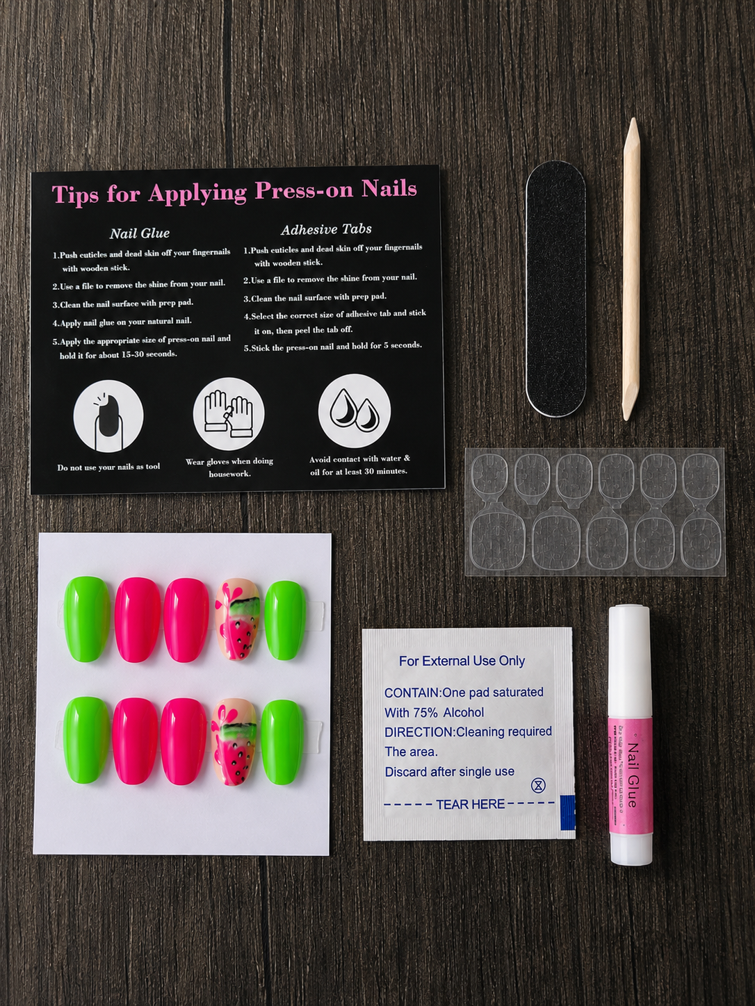 Watermelon Splash| Oval Soft Gel Press-On Nails