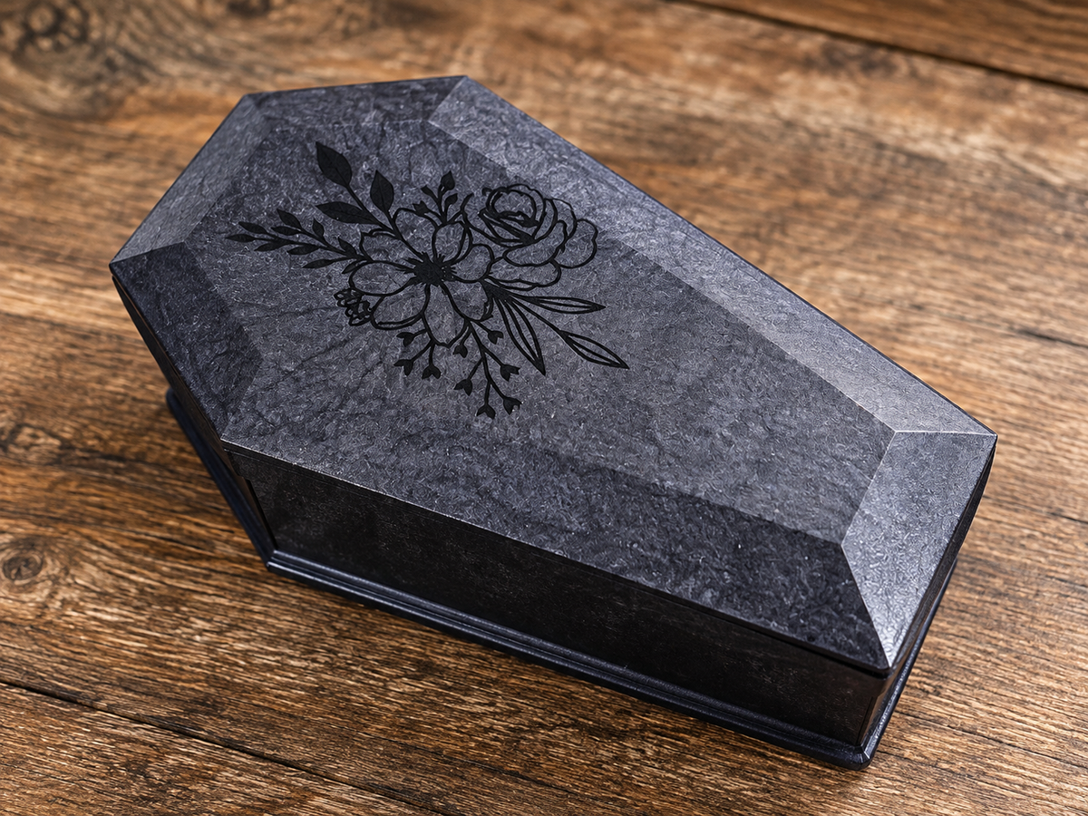 Midnight Bloom Mystery Coffin