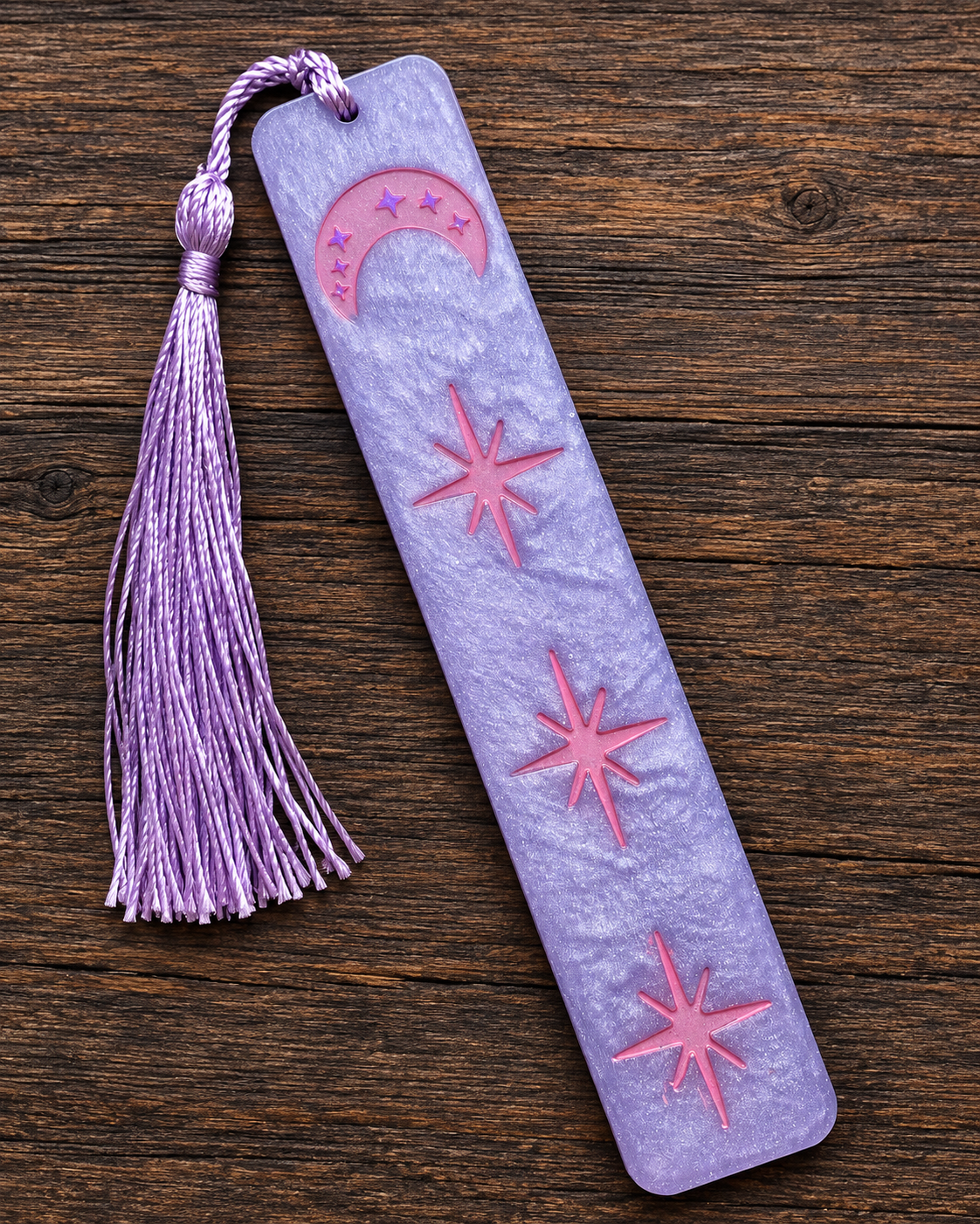Lavender Starlight Bookmark