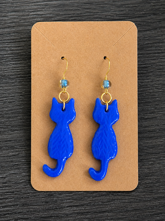 Cat Dangle Earrings
