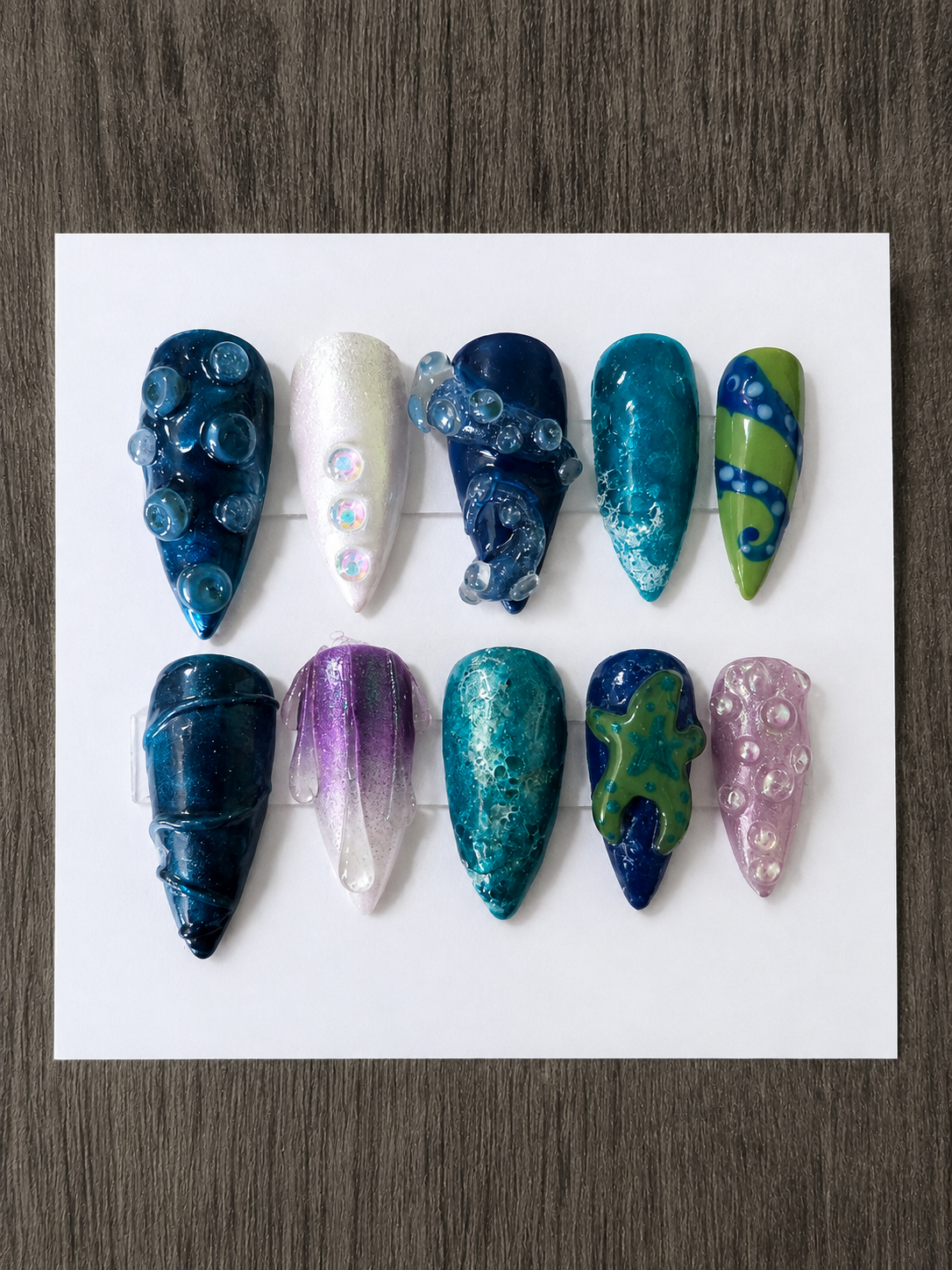 Into the Deep | Long Almond Soft Gel Press-On Nails
