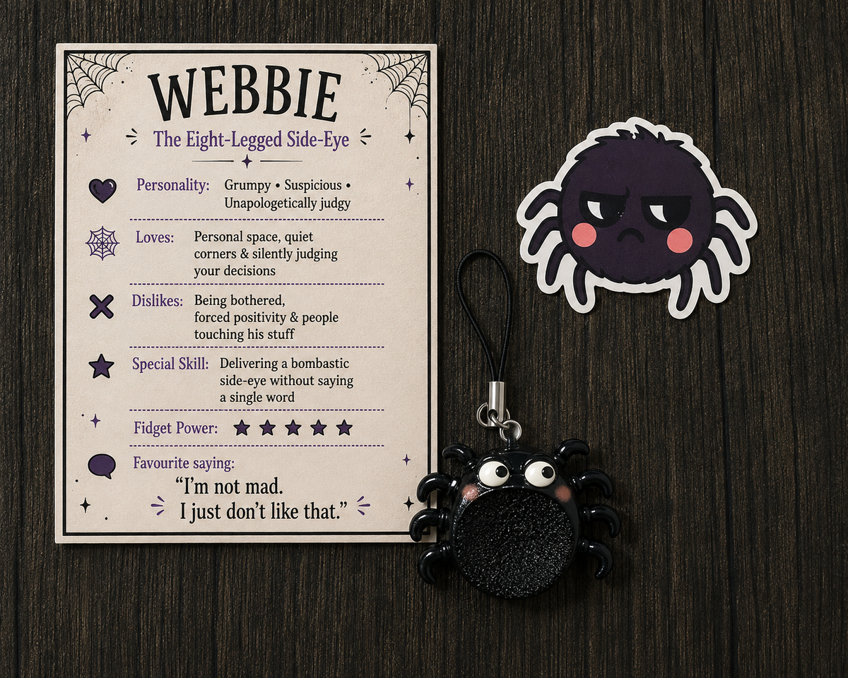 Webbie the Spider - Fidget Pal