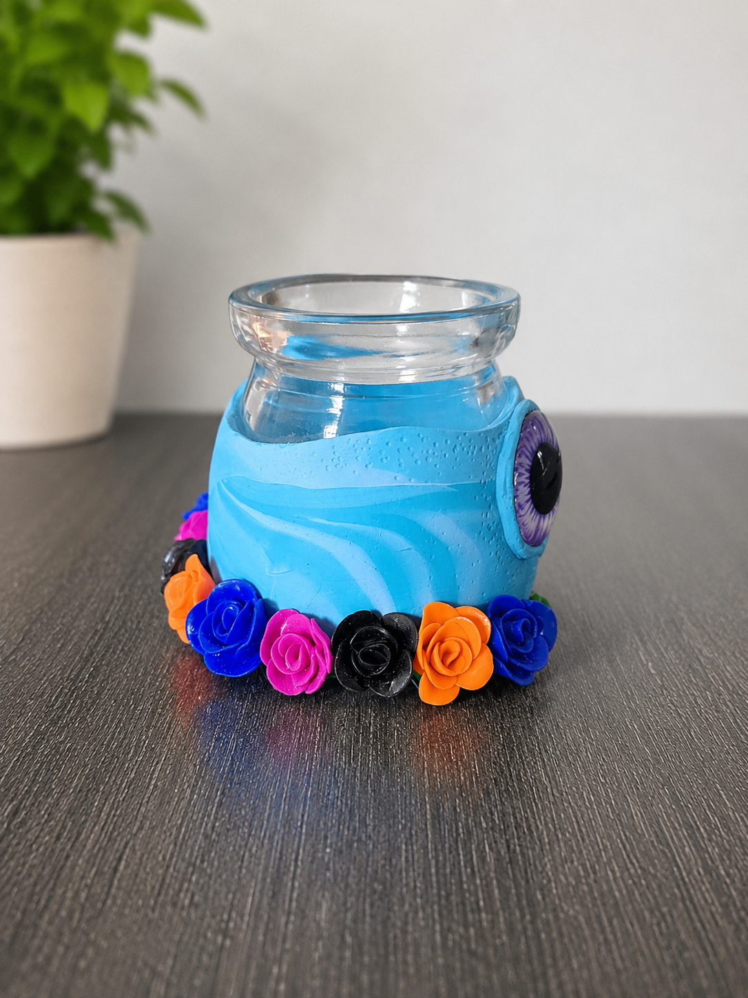 Indigo the Curious Keeper | Tea Light Holder