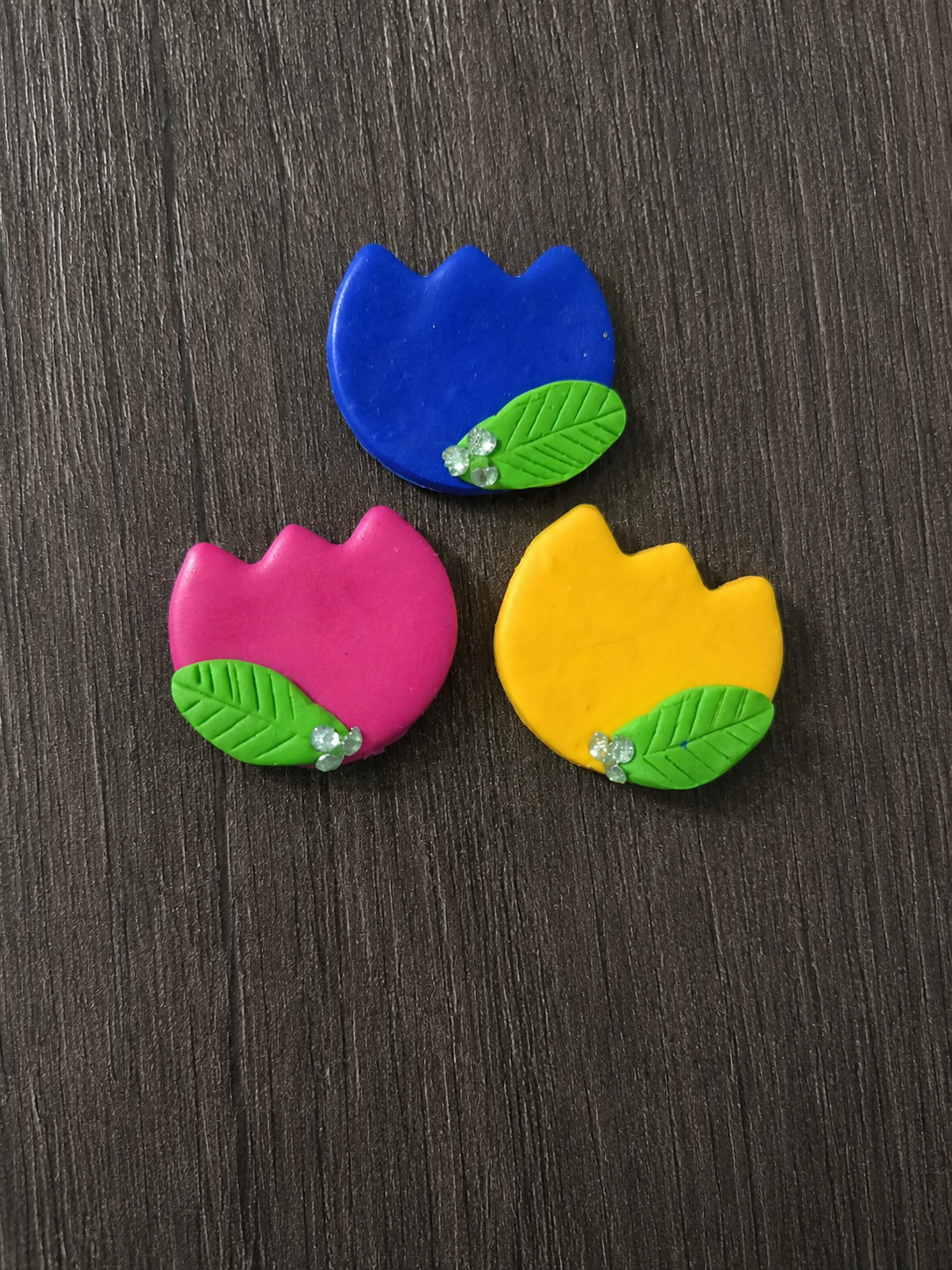 Whimsical Tulip Magnet Set (Set of 3)