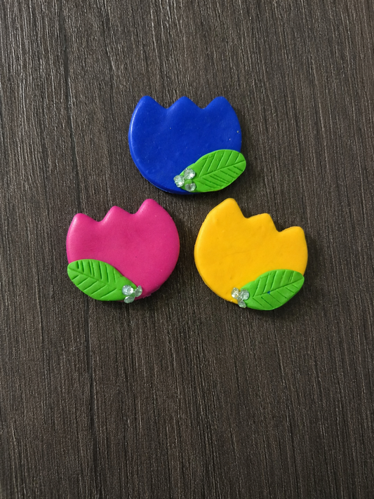 Whimsical Tulip Magnet Set (Set of 3)