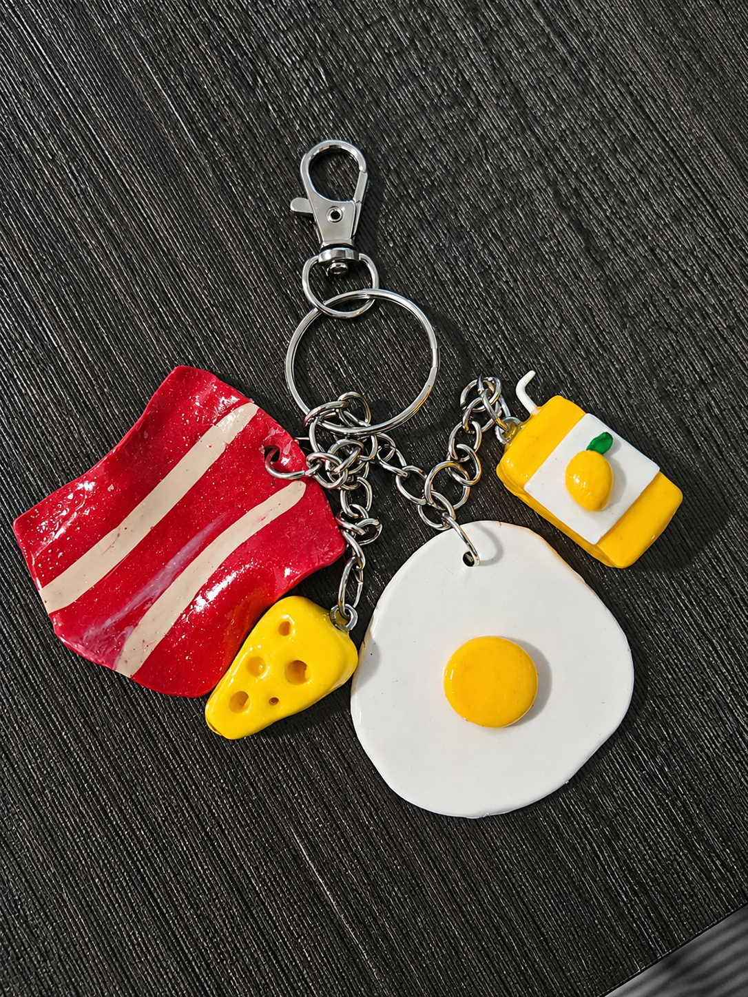 Bacon, Egg & Cheese Breakfast Keychain