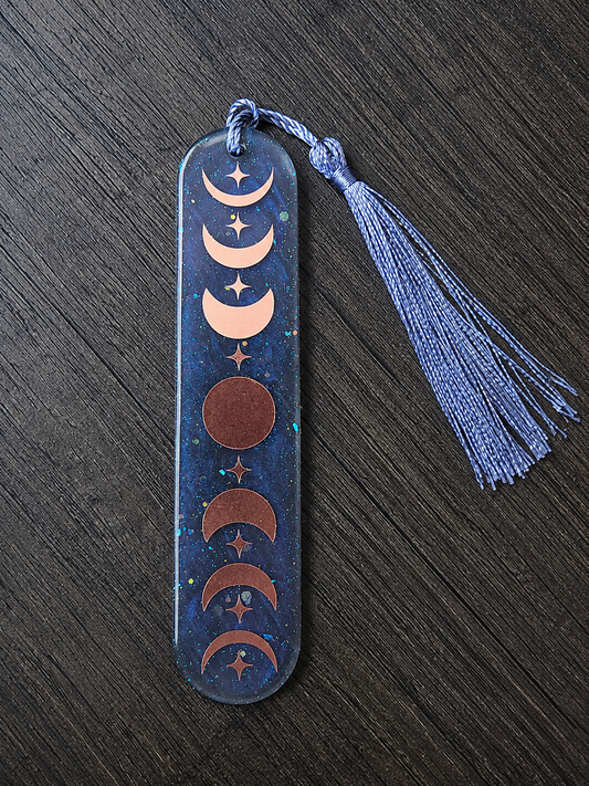 Celestial Moon Phases Bookmark