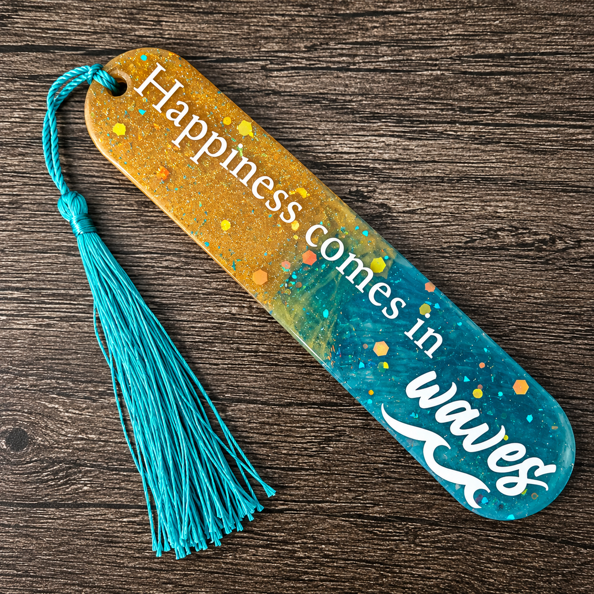 Happiness Comes in Waves Bookmark