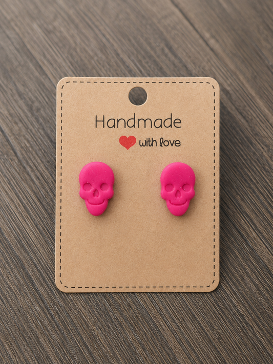 Handmade Skull Stud Earrings