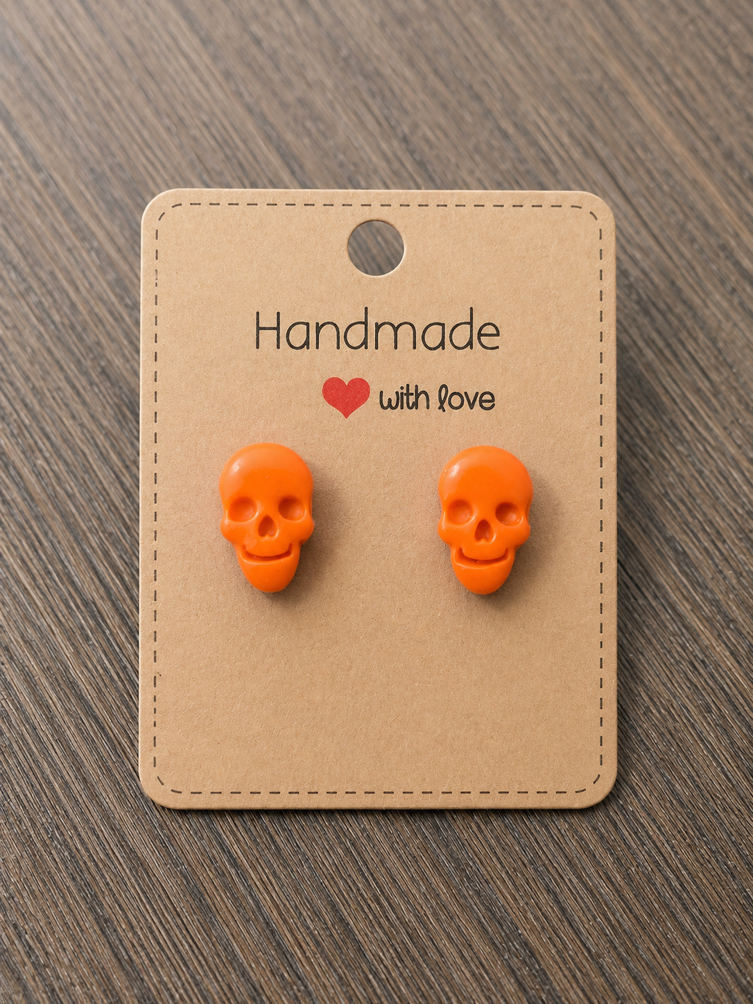Handmade Skull Stud Earrings