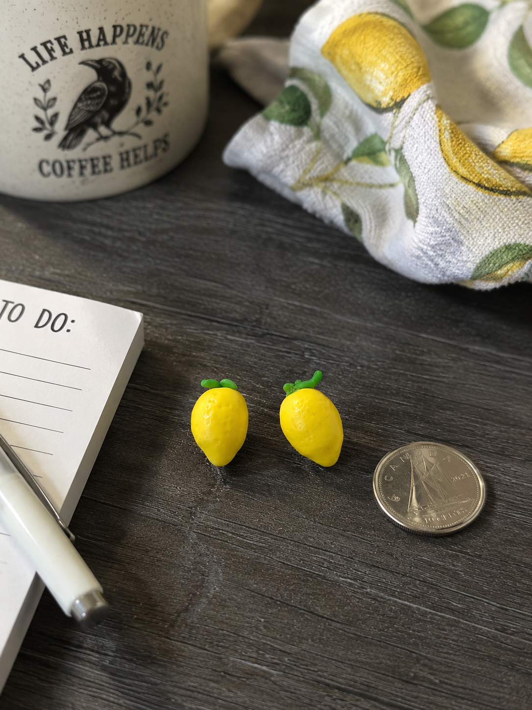Mini Lemon Magnets (Set of 2)