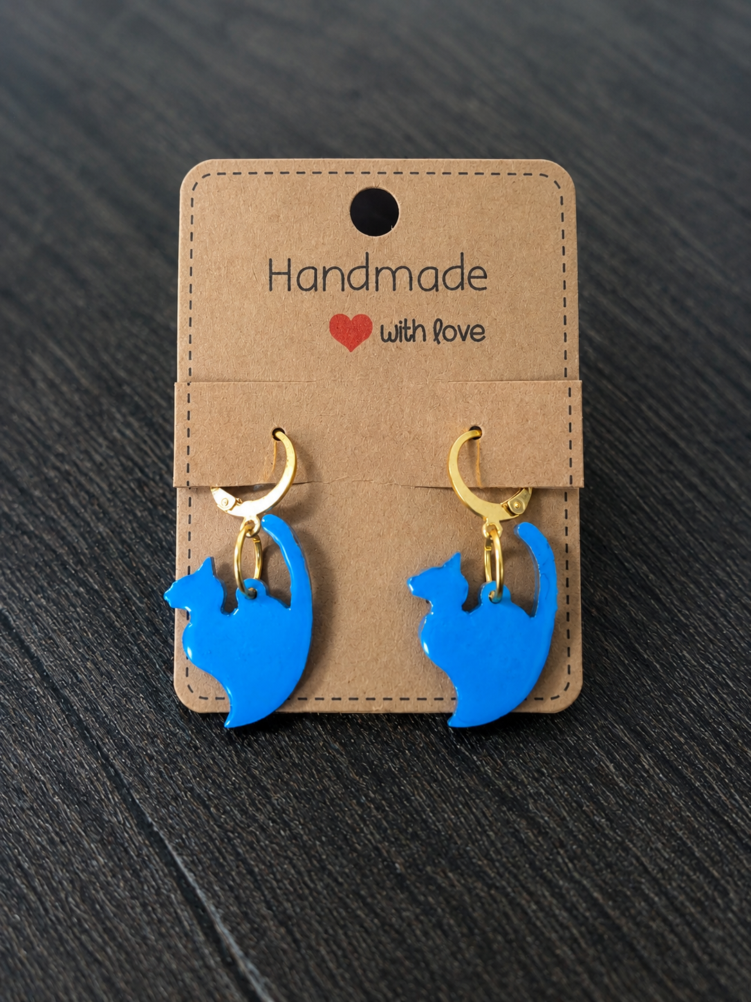 Curious Cat Hoop Earrings